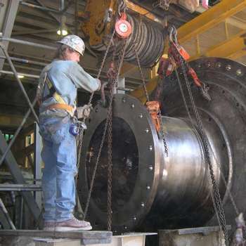 FINISH MILL DISCHARGE TRUNNION REPLACEMENT